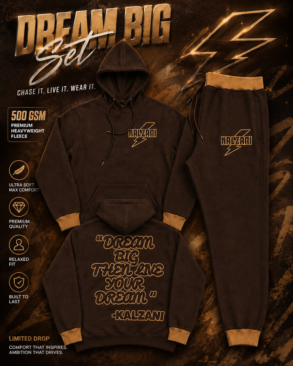 500 GSM KALZANI SWEATSUIT