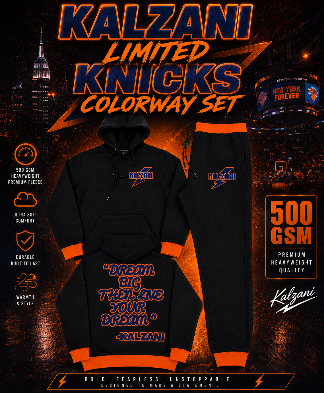 500 GSM KALZANI SWEATSUIT