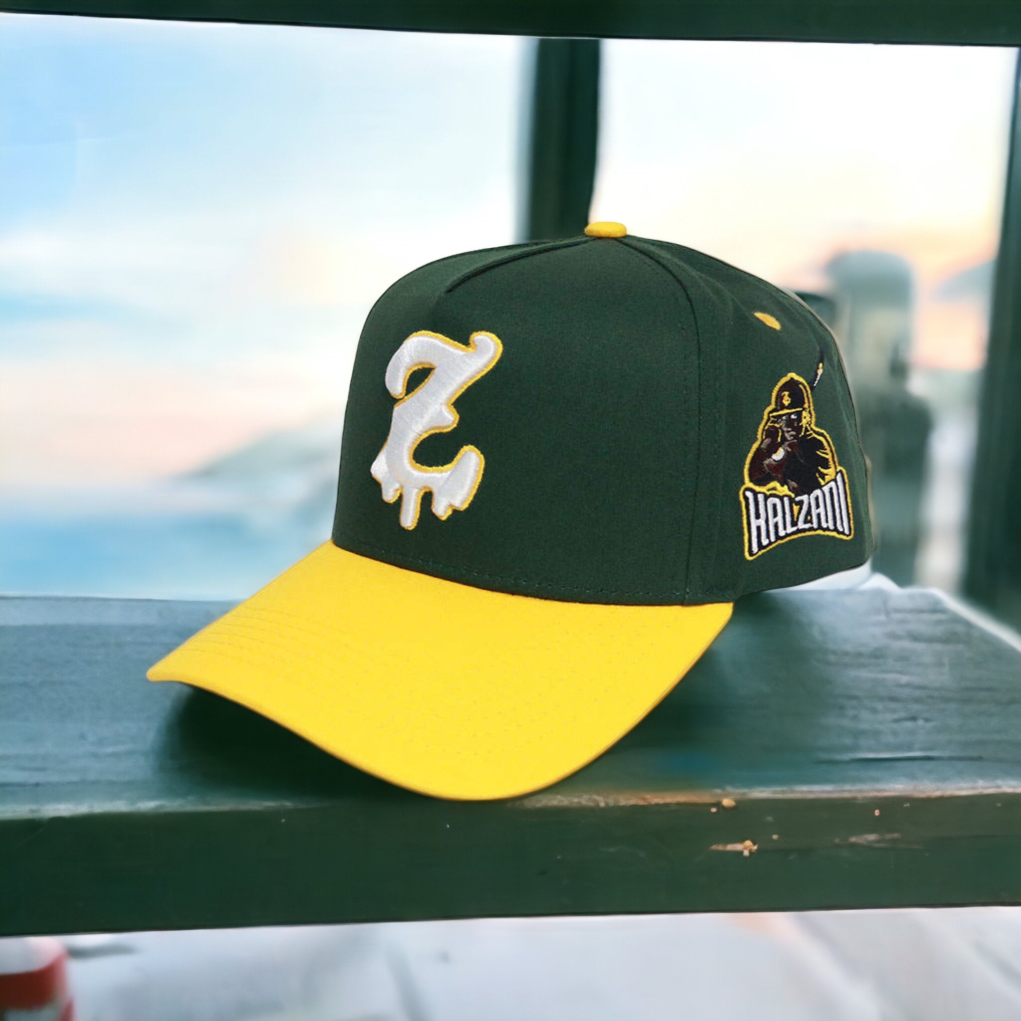 Kalzani Green & Yellow Dad Hats