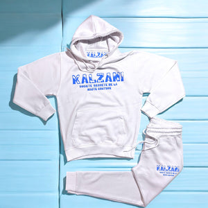 Baby blue and white Kalzani Jogger Sweatsuit