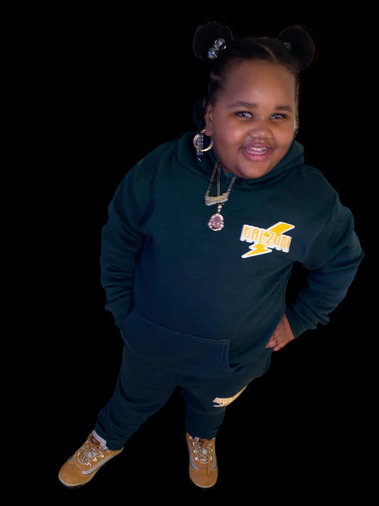 Green Kids Jogger Sweatsuit