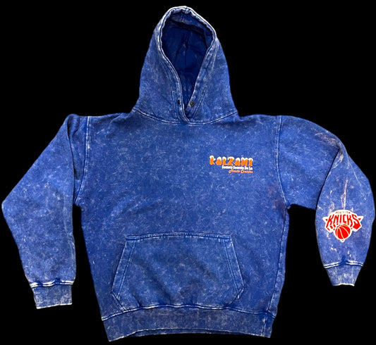 Blue Acid wash hoody